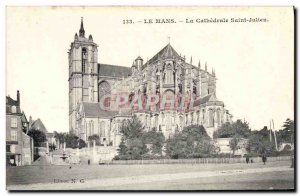 Old Postcard Le Mans Cathedral Saint Julien