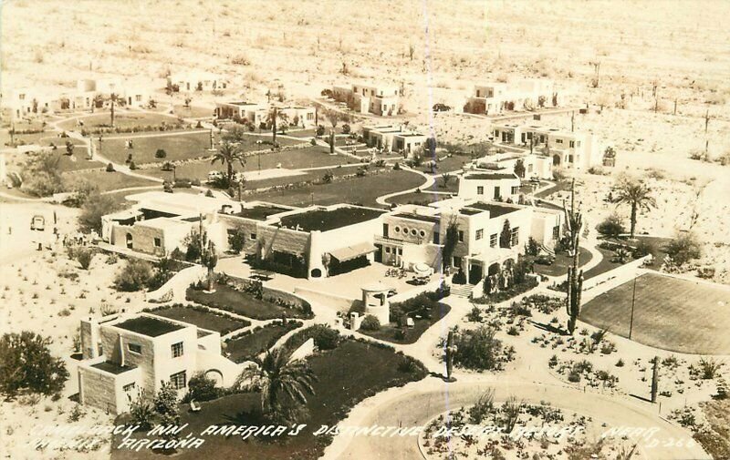 Camelback Inn Resort Phoenix Arizona 1940s RPPC Photo Postcard Cook 7854