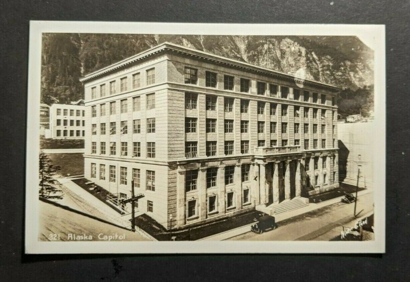 Mint Vintage Alaska Capital Anchorage Vintage Cars RPPC Real Photo