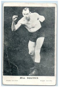 c1910's Bill Squires Wrester Champion Of Australia Posted Antique Postcard