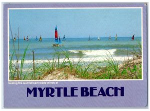 1930 Greetings From Myrtle Beach SC, Sailing Gulf Stream Trade Winds Postcard