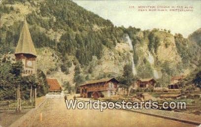 Mountain Stream in the Alps Meiringen Swizerland Unused 