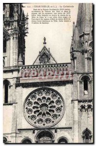 Postcard Old Chartres Cathedrale E and L
