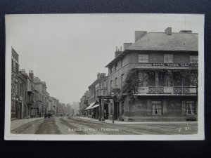 Worcester PERSHORE Bridge Street shows ROYAL THREE TUNS HOTEL - Old RP Postcard