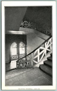 Colonial Staircase Cabildo New Orleans LA Louisiana UNP DB Postcard J2