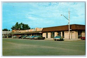 c1960 State Bank Classic Cars Exterior Building Shop Lewiston Michigan Postcard