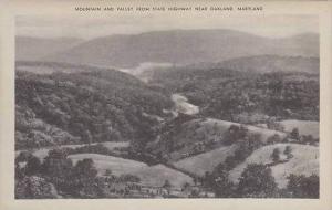 Maryland Oakland Mountain And Valley From State Highway Artvue