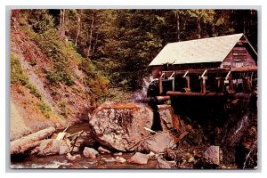 Waterwheel Olympic Hot Springs Port Angeles Washington UNP Chrome Postcard U25