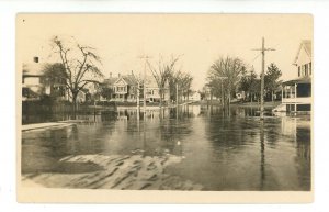 OH - Cleveland. Flood, March 1913 in Residential Area  RPPC