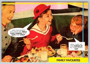 Family Favourites, Comic, Satire, 1988 Chick Pix Postcard #R180, NOS
