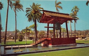 San Diego California 1960s Postcard Friendship Bell from Yokohoma