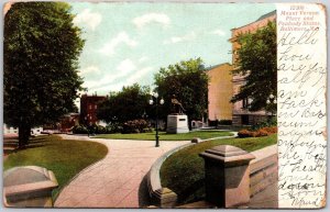 1907 Mount Vernon Place And Peabody Statue Baltimore Maryland MD Posted Postcard