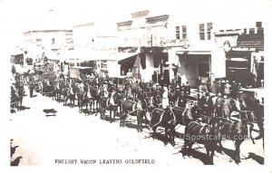 Freight Wagon Leaving in Goldfield, Nevada