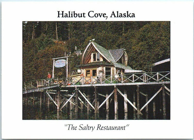 Postcard - The Saltry Restaurant - Halibut Cove, Alaska