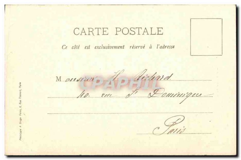 Old Postcard Saint Leu Fountain Boissy