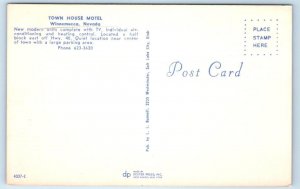 WINNEMUCCA, NV Nevada~ Roadside TOWN HOUSE MOTEL c1960s Humboldt County Postcard