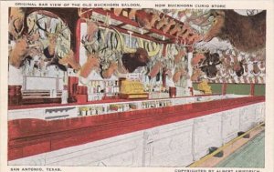 Texas San Antonio Original Bar View Of Old Buckhorn Saloon