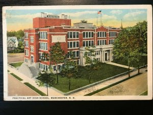 Vintage Postcard 1915-1930 Practical Art High School Manchester New Hampshire