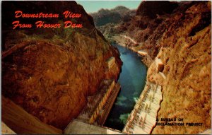 Arizona The Hoover Dam Downstream View