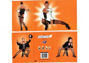 PIN UP EROTIQUE RISQUE NAUGHTY STRIP CARD FEMMES 19 MODERN CP