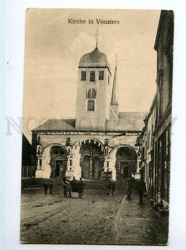 247904 FRANCE VOUZIERS church german WWI military post #54