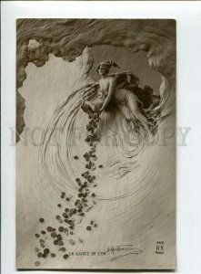 3134636 Gold WITCH by MASTROIANNI vintage ART NOUVEAU #262