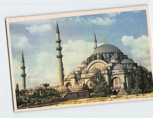 Postcard The Suleymaniye Mosque, Istanbul, Turkey