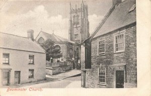BEAMINSTER DORSET ENGLAND~CHURCH & CEMETERY~1904 PHOTO POSTCARD