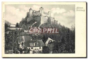 Old Postcard Hohen Salzburg