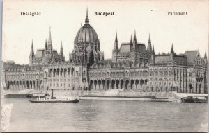 Hungary Budapest Parliament Vintage Postcard 09.47
