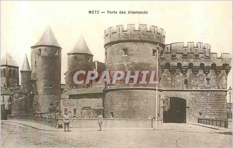 Old Postcard Metz Porte des Allemands