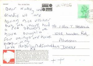 uk47926 greetings from devon uk map