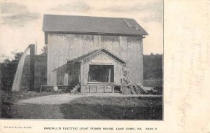 Lake Como Pennsylvania Randall's Electric Light Power House Postcard AA27993