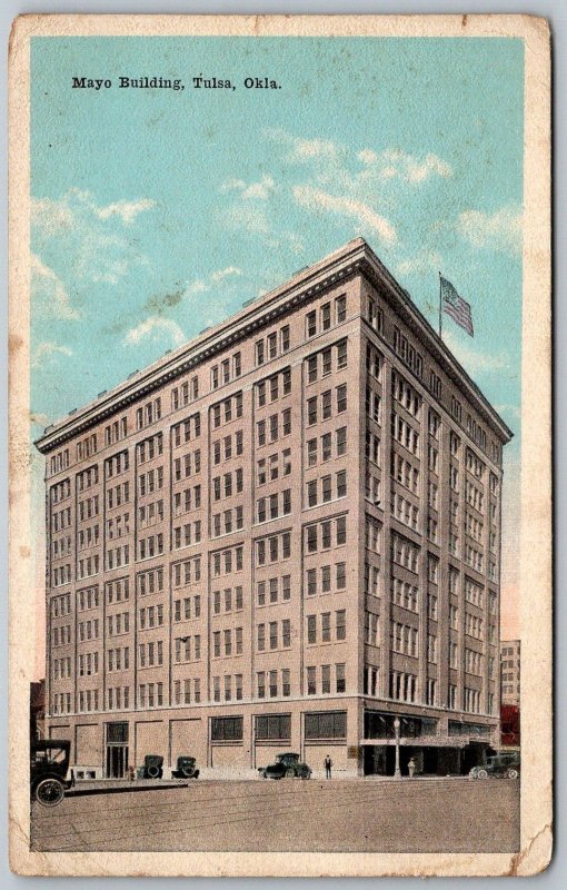 Tulsa Oklahoma 1920 Postcard Mayo Building