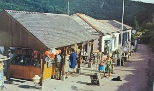 Log Cabin Souvenir Store & Cafe Symonds Yat Herefordshire Vintage Postcard 1978