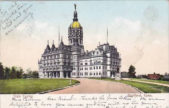 Connecticut Hartford State Capitol 1908