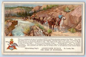 c1910's The Relief Train Beer Anheuser Busch St. Louis Missouri MO Postcard