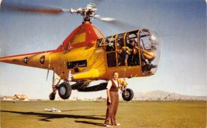 Jack Benny Playing Golf by Helicopter Desert Inn Las Vegas Nevada postcard