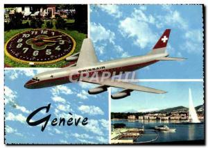 Old Postcard Jet Aviation Geneva Swissair