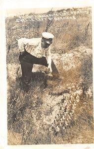 RPPC Hindenburg Line Reims German Shells Military WWI c1910s Vintage Postcard