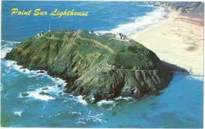 Point Sur Lighthouse, Monterey County, California CA, 1969 Chrome
