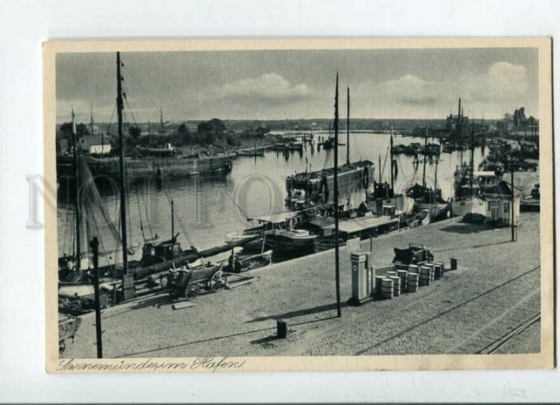 3144542 POLAND Swinemunde Swinoujscie harbor Vintage postcard