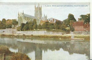 Worcestershire Postcard - Worcester Cathedral from River S.W. - Ref TZ6440