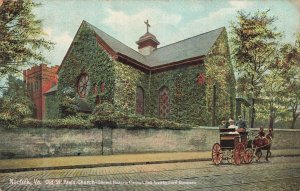 Norfolk VA Old St. Pauls Church Historic Cannonball Photo Postcard