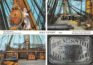 B98897 h m s victory uk the fo castle and boat deck    ship bateaux