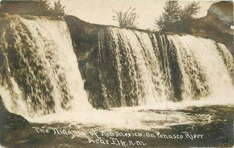 Elk New Mexico Niagara Penasco River C-1910 RPPC Photo Postcard 21-7506