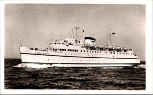 Real Photo Postcard Bundesbahn-Hochsee-Fahrschiff Deutschland Ship