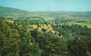 Vintage Postcard Droop Mountain Overlook State Park Hillsboro West Virginia VA