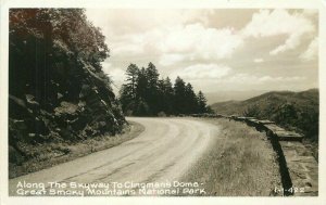 Tennessee Skyway Clingman's Dome Smokey Mountains  RPPC Photo Postcard 21-12887