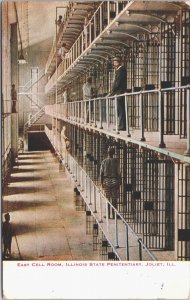 USA East Cell Room Illinois State Penitentiary Joliet Vintage Postcard 09.45